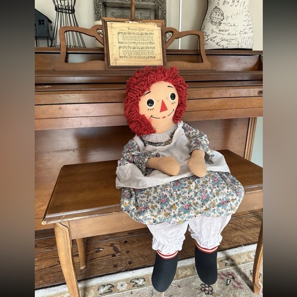 Rare Vintage 1960's The Original Knickerbocker 32" Raggedy Ann Doll - Picture 3 of 11